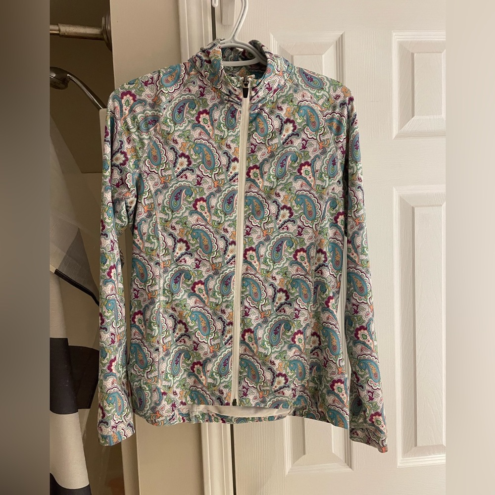Peter Millar Women’s Tamara Golf Multicolor Paisley Jacket UPF 50 medium